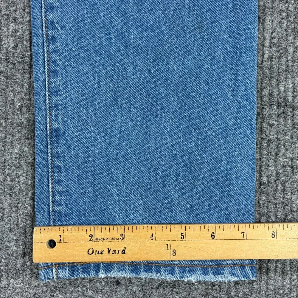 Levis 501 Mens Straight Leg Jeans Size 30x30 Blue Denim Distressed Mid Rise